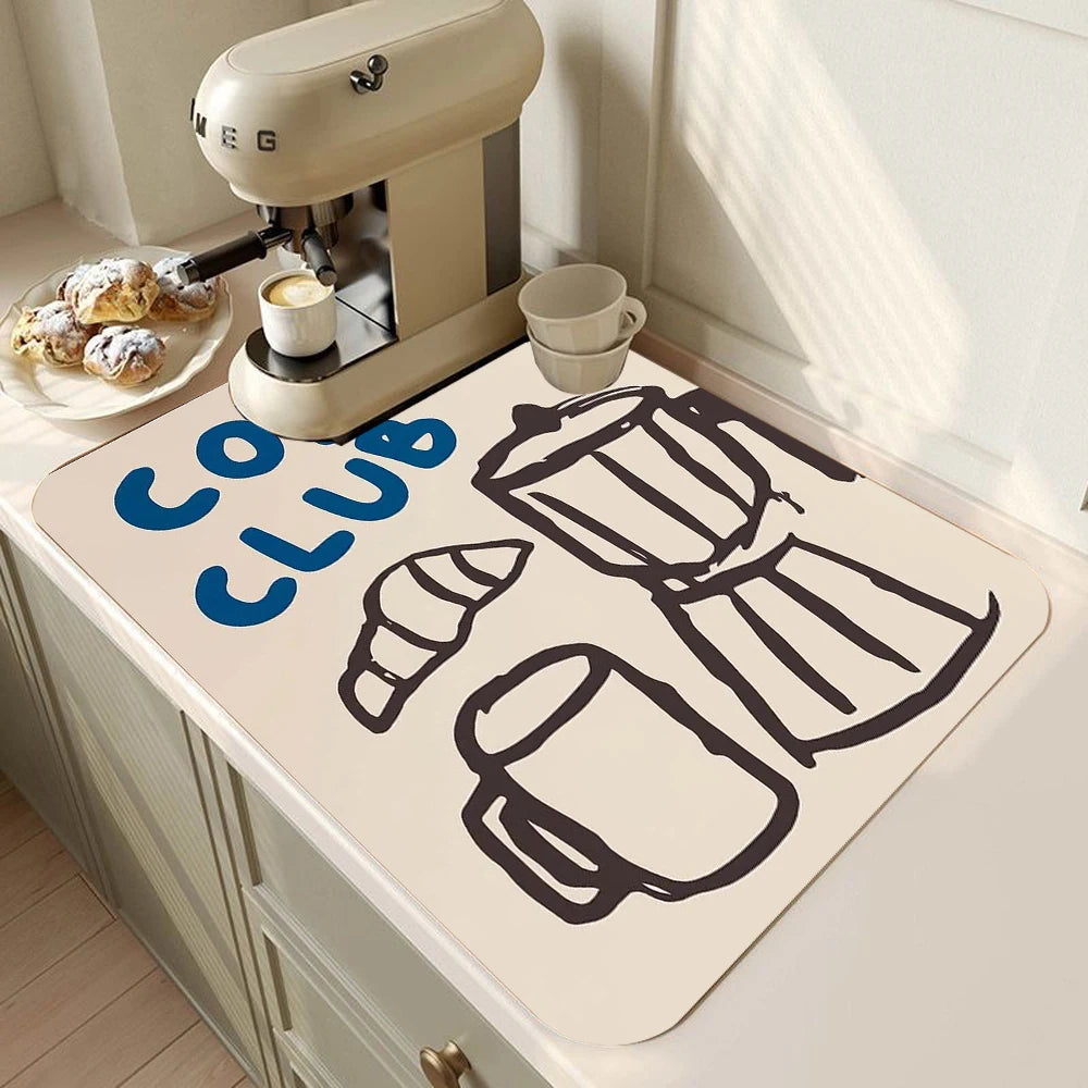 Large Super Absorbent Kitchen Drying Mat