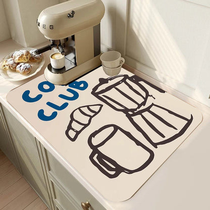 Large Super Absorbent Kitchen Drying Mat