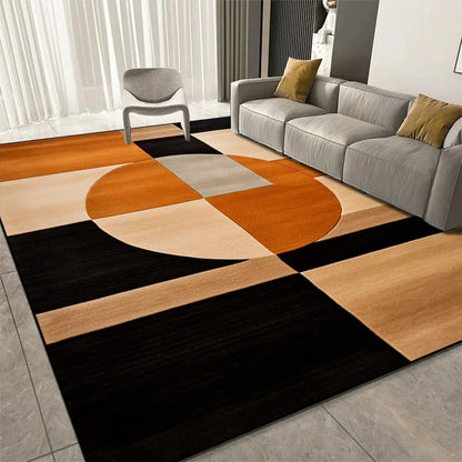 Large Geometric Living Room Carpet Sofa Area Rug Soft Non-Slip Bedroom Children Floor Mat