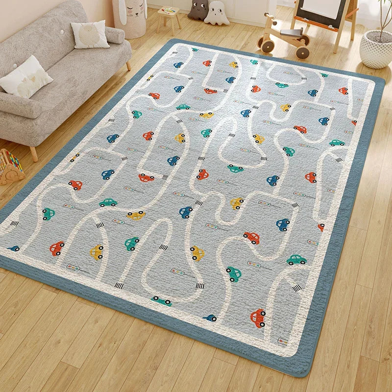 Nordic Children’s Cartoon Non-Slip Washable Area Rug