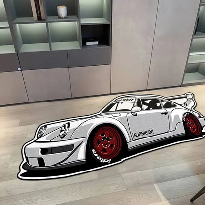 VIKAMA Trendy Sports Car Plush Rug