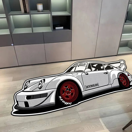 VIKAMA Trendy Sports Car Plush Rug