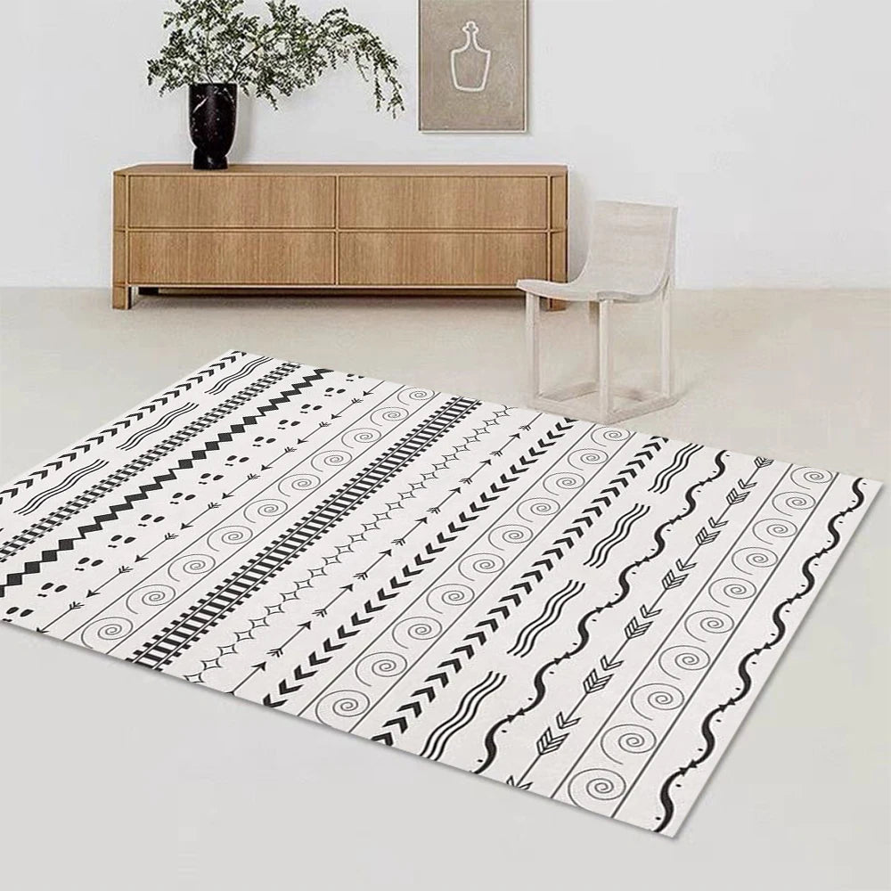 Moroccan Geometric Non-Slip Washable Area Rug