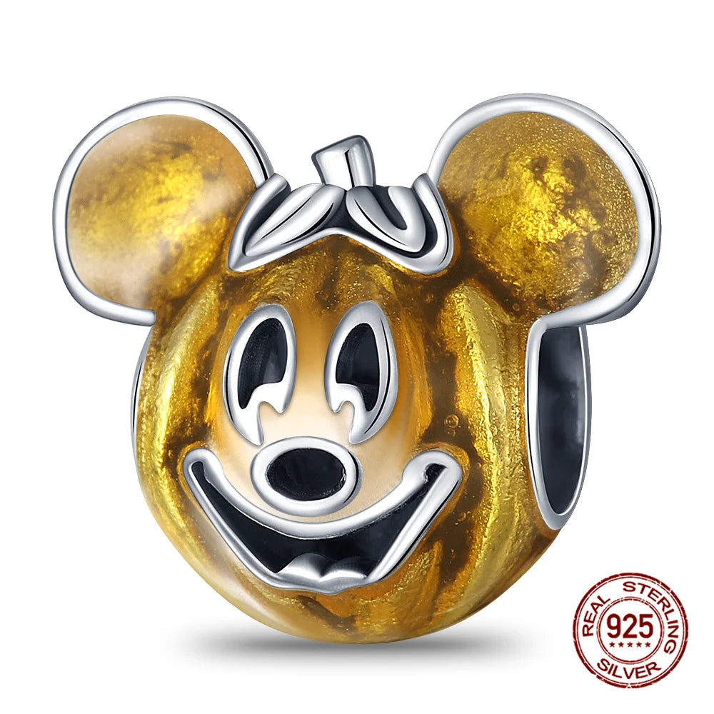 Disney S925 Sterling Silver Charm Beads For Women Bracelet