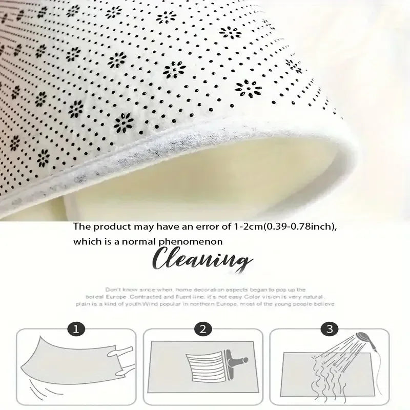 Eyelash Print Non-Slip Floor Mat