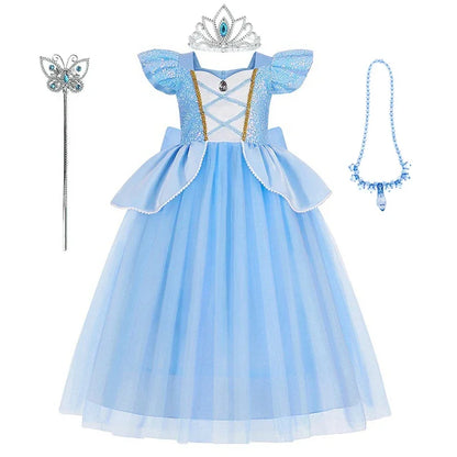 Disney Cinderella Deluxe Princess Ball Gown Costume Dress