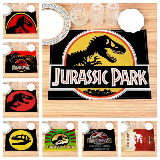 Jurassic Park Print Linen Kids Placemat Set