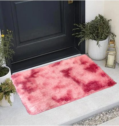 VIKAMA Silk Wool Rug 40×60 cm Soft Washable Bedside Living Room Nursery Mat Home Decor