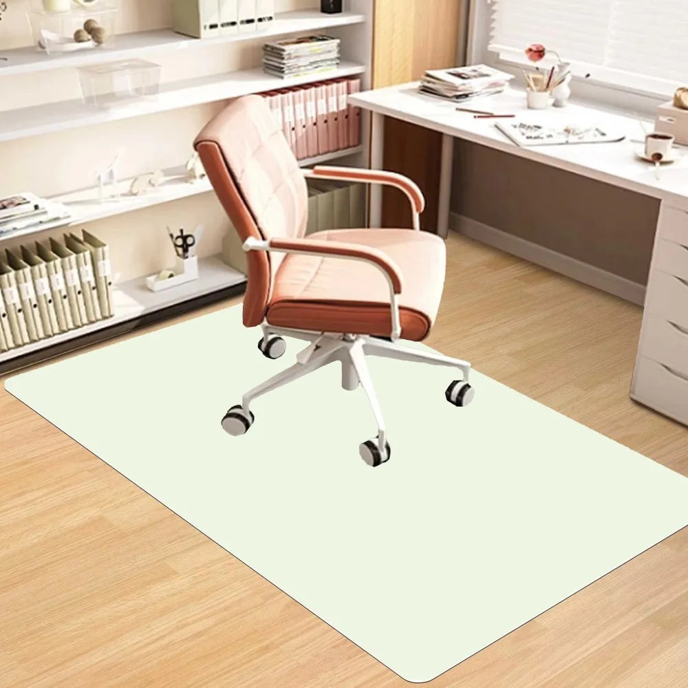 VIKAMA Scandinavian Office Carpet Non-Slip Stain-Resistant Wheelchair Study Floor Mat Home Decor