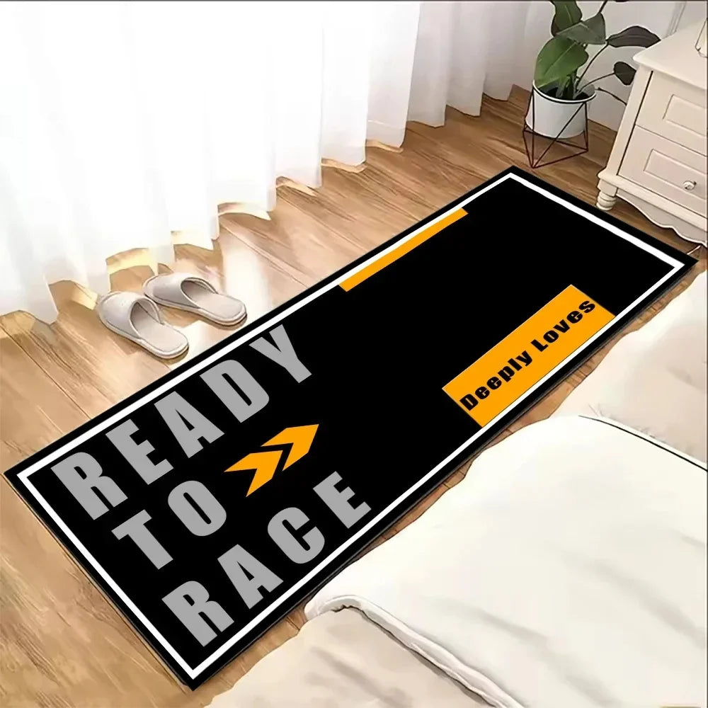 VIKAMA Motorcycle Parking Non-Slip Soft Area Rug