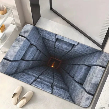 Optical Illusion Black Hole Floor Mat