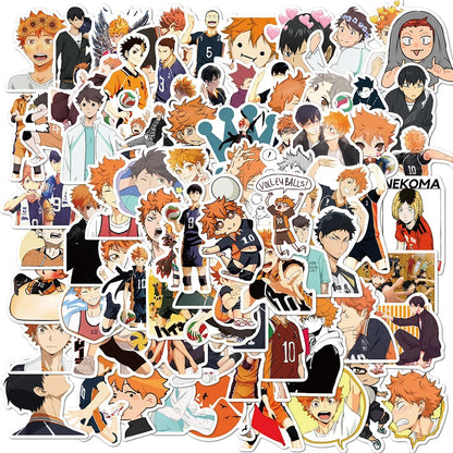 Mixed Anime Waterproof Sticker Set 100 Pieces