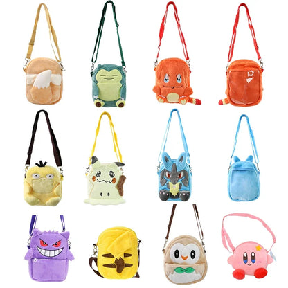 Pokemon Character Plush Backpack Anime Shoulder Bag Toy