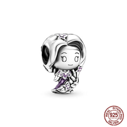 Disney S925 Sterling Silver Charm Beads For Women Bracelet