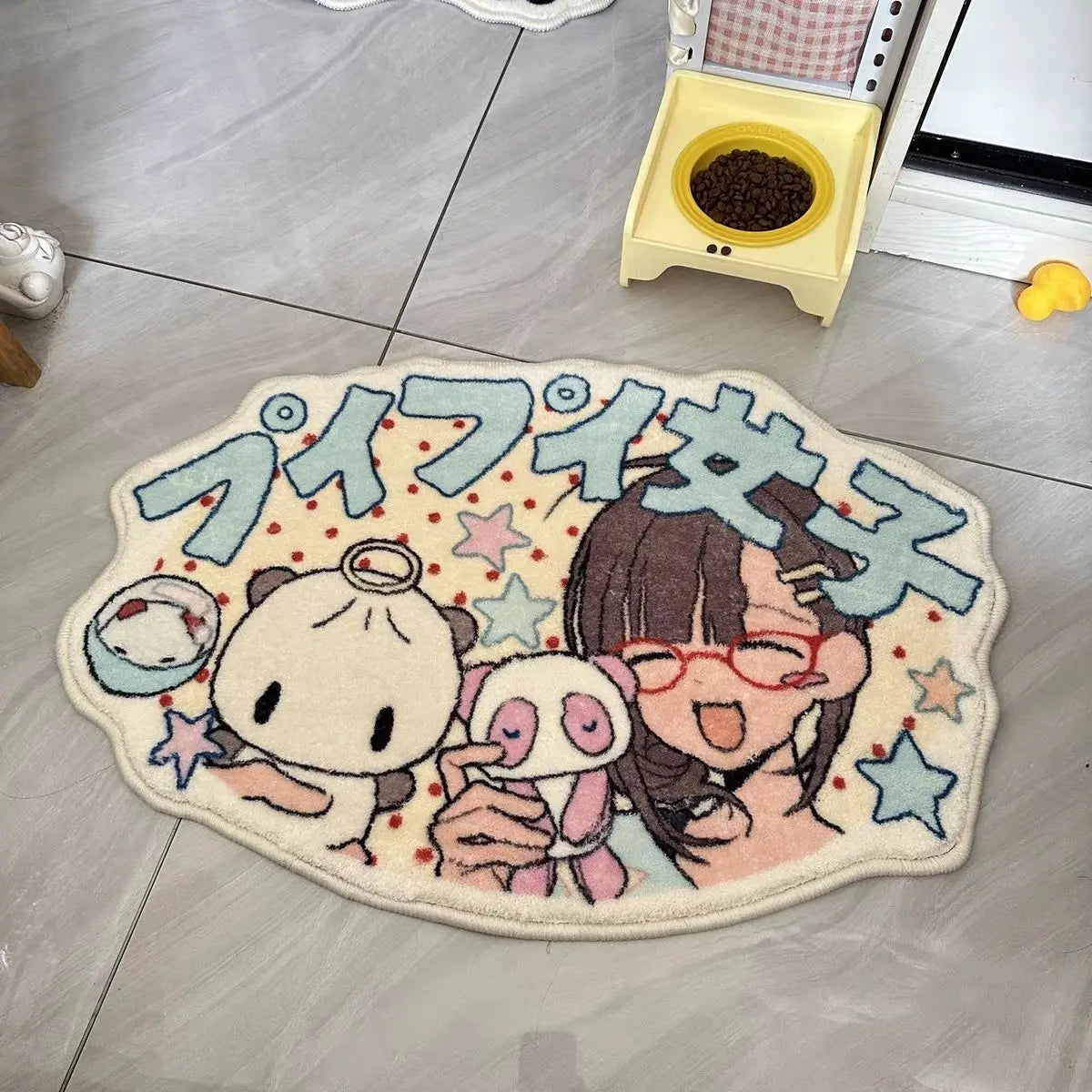 VIKAMA Cute Cartoon Plush Carpet