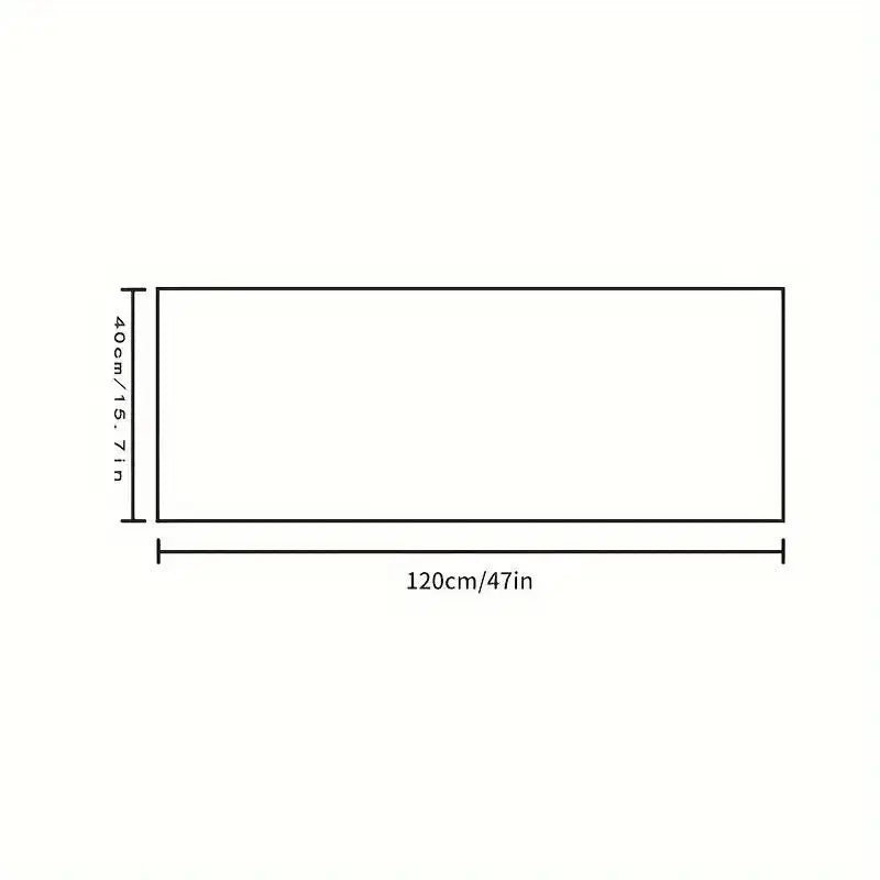 VIKAMA 40x120cm Gradient Tie-Dye Plush Carpet Soft Shaggy Bedroom Living Room Floor Mat