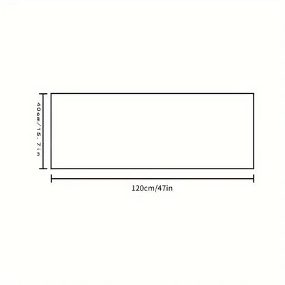 VIKAMA 40x120cm Gradient Tie-Dye Plush Carpet Soft Shaggy Bedroom Living Room Floor Mat