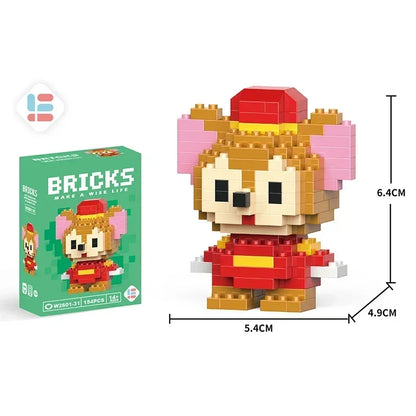 Disney LinaBell Winnie Mini Building Blocks DIY Toy Set