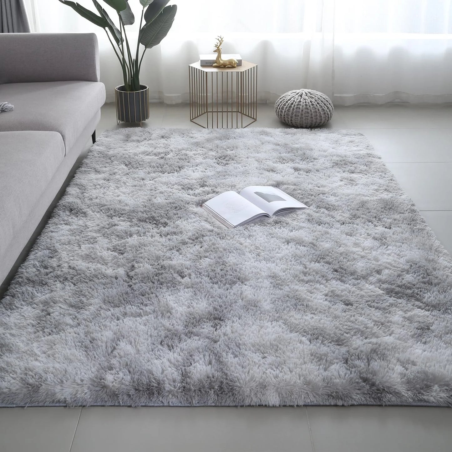 VIKAMA Ultra-Soft Puffy Indoor Area Rug
