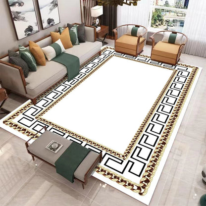 Nordic geometric luxury living room rug