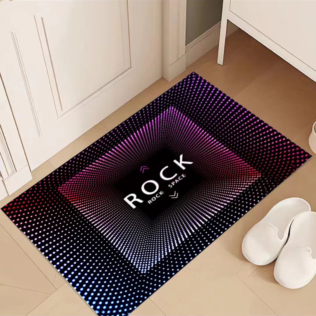 VIKAMA Modern Crystal Velvet Scandinavian Rug Non-Slip Dirt-Resistant Living Room Kids Play Mat Home Decor