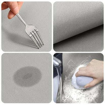 Diatomite Kitchen Mat Super Absorbent Non-Slip Washable Elliptical Rug Bathroom Carpet