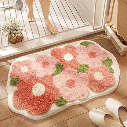 Dajiang Bathroom Floor Mat Non-Slip Strong Absorbent Carpet