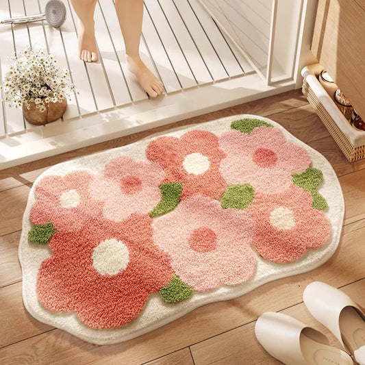 Dajiang Bathroom Floor Mat Non-Slip Strong Absorbent Carpet