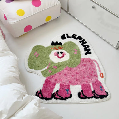 Cartoon soft non-slip bathroom door mat