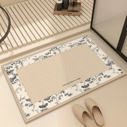 French Diatom Mud Bathroom Non-Slip Floor Mat