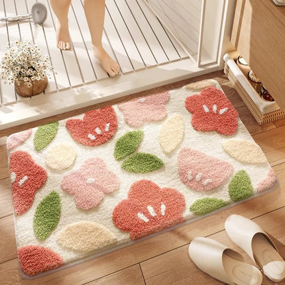 Dajiang Bathroom Floor Mat Non-Slip Strong Absorbent Carpet