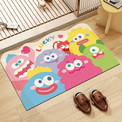 Cartoon quick-dry non-slip bath mat