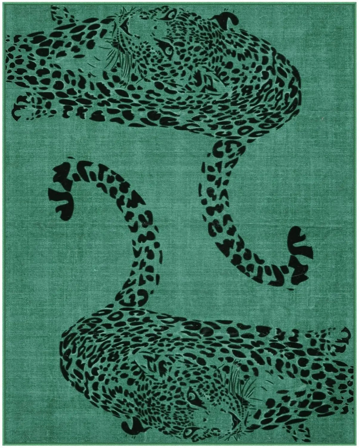 Cheetah Pattern Rug Personalized Animal Flower Carpet Non-Slip Floor Mat Bedroom Living Room Door Mat Home Decor