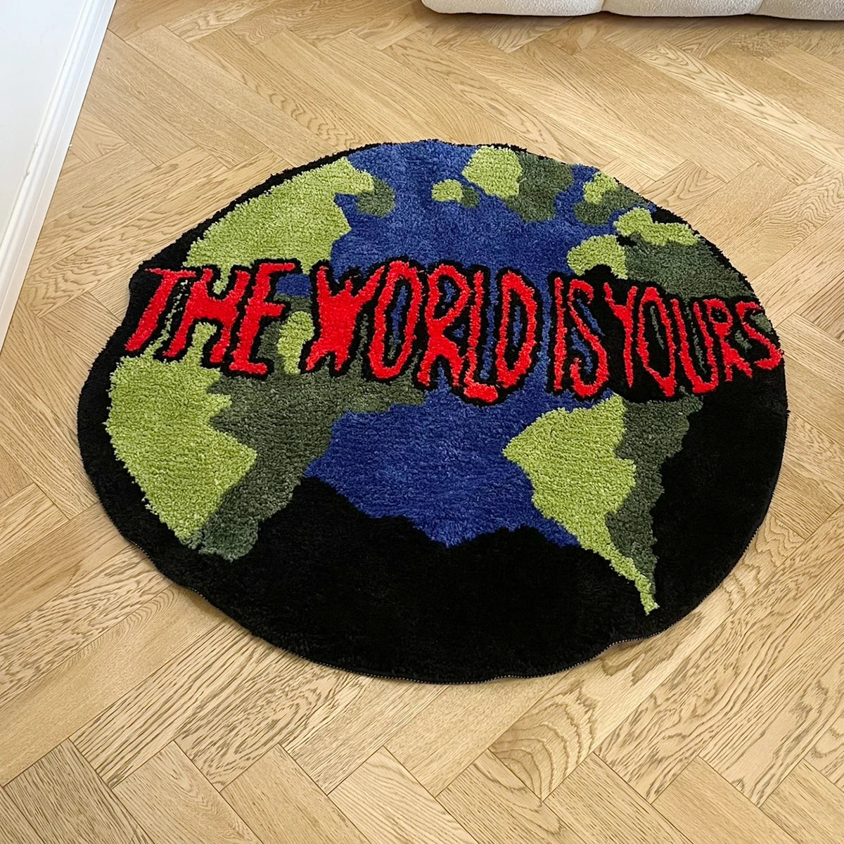 Earth Round Non-Slip Soft Bath Mat