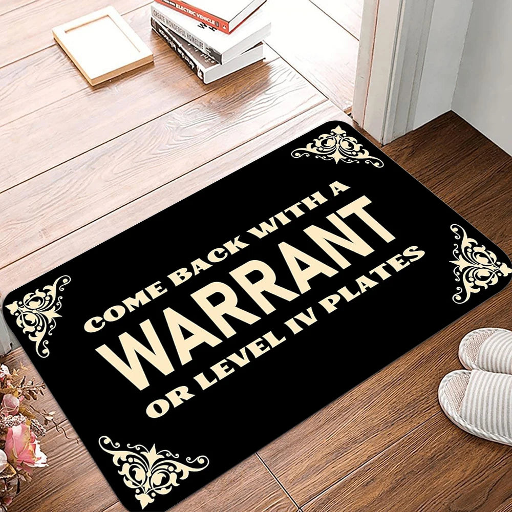 Funny “Please Take Off Your Shoes” Welcome Doormat