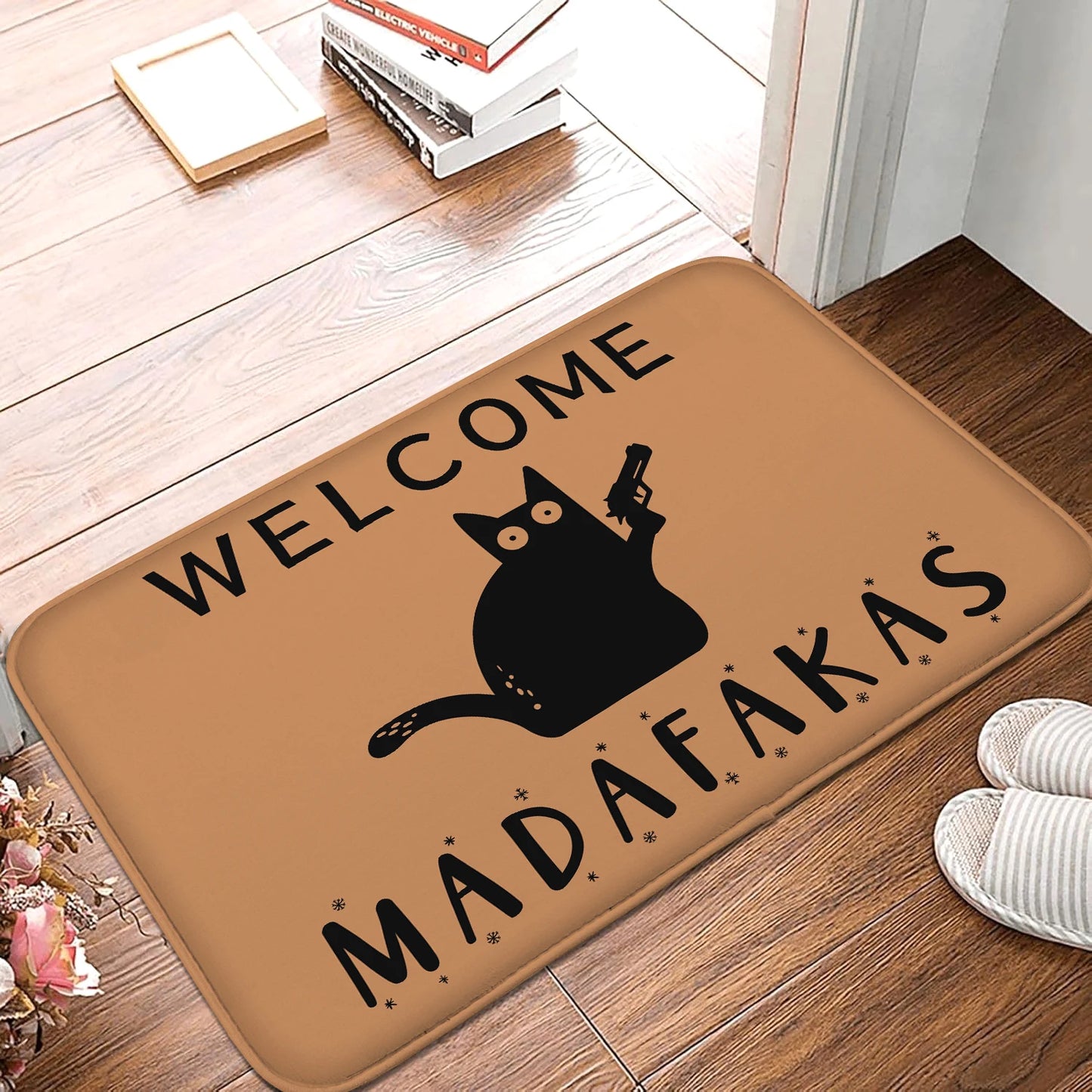 Cartoon Cat Door Mat Soft Comfortable Non-Slip Bedroom Living Room Entrance Floor Carpet Hand Washable Home Decor