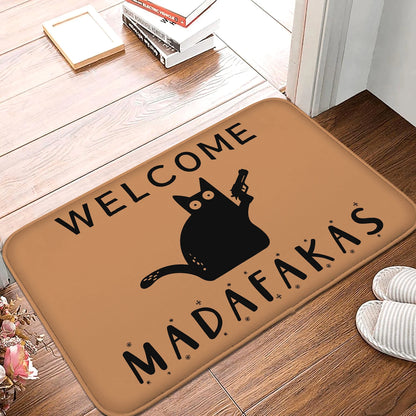 Cartoon Cat Door Mat Soft Comfortable Non-Slip Bedroom Living Room Entrance Floor Carpet Hand Washable Home Decor