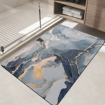 Super Absorbent Diatom Mud Bathroom Floor Mat Non-Slip Dirt-Resistant Large Door Mat