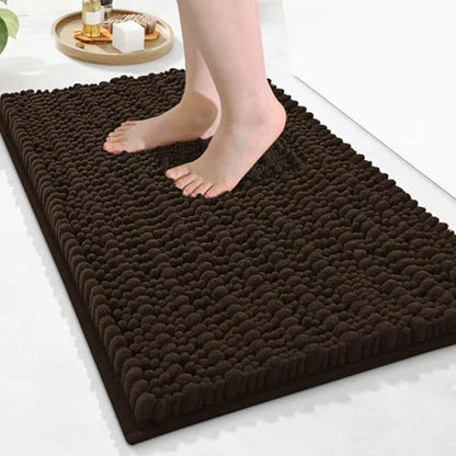 Olanly Chenille Soft Non-Slip Bath Rug