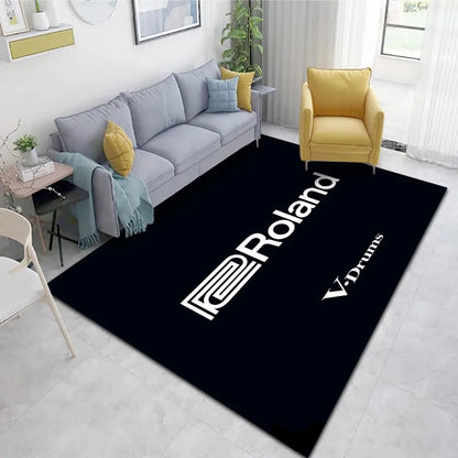 Drum Rug Non-Slip Shock-Absorbing Soundproof Mat for Electronic & Acoustic Drums Music Studio Home Carpet
