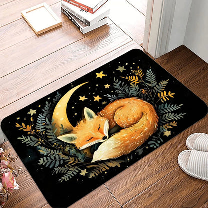 VIKAMA Mushroom Fox Non-Slip Doormat