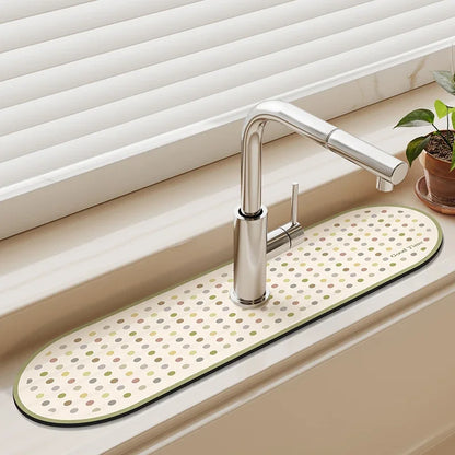 VIKAMA Diatomaceous Earth Absorbent Faucet Drain Mat