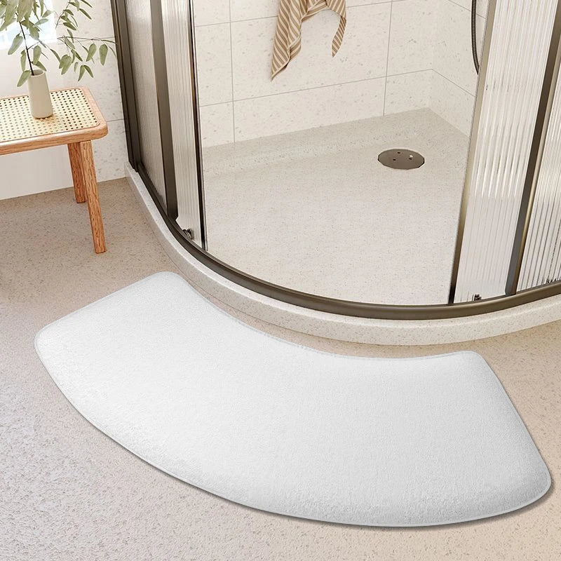Thickened Curved Bathroom Absorbent Mat Non-Slip Shower Room Door Toilet Foot Entrance Mat