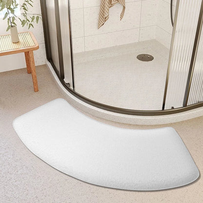 Thickened Curved Bathroom Absorbent Mat Non-Slip Shower Room Door Toilet Foot Entrance Mat