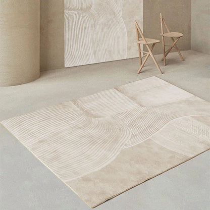 Japanese Minimalist Plush Non-Slip Area Rug