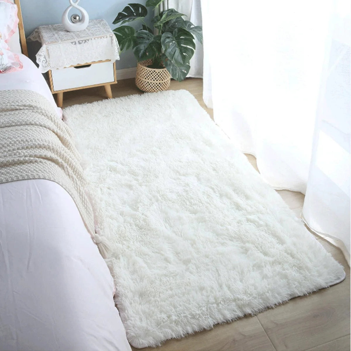 Ultra-Soft Fluffy Living Room Area Rug