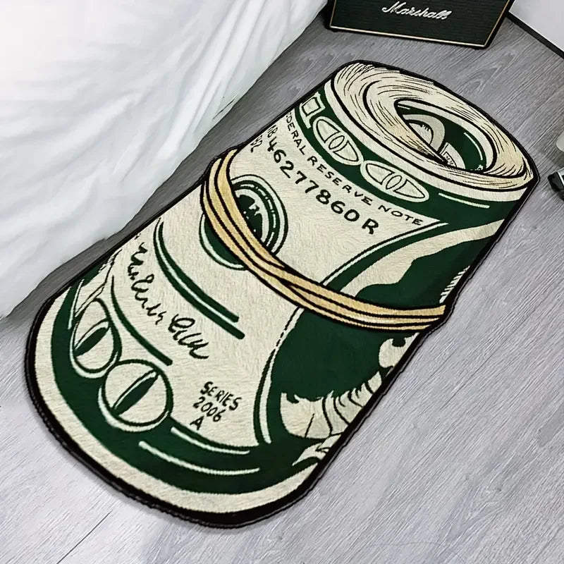VIKAMA Dollar Pattern Non-Slip Indoor Area Rug