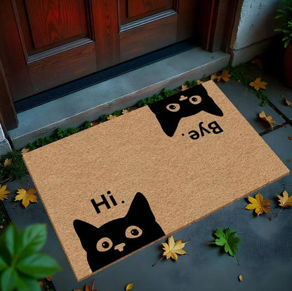 Cute Cartoon Cat Entryway Doormat