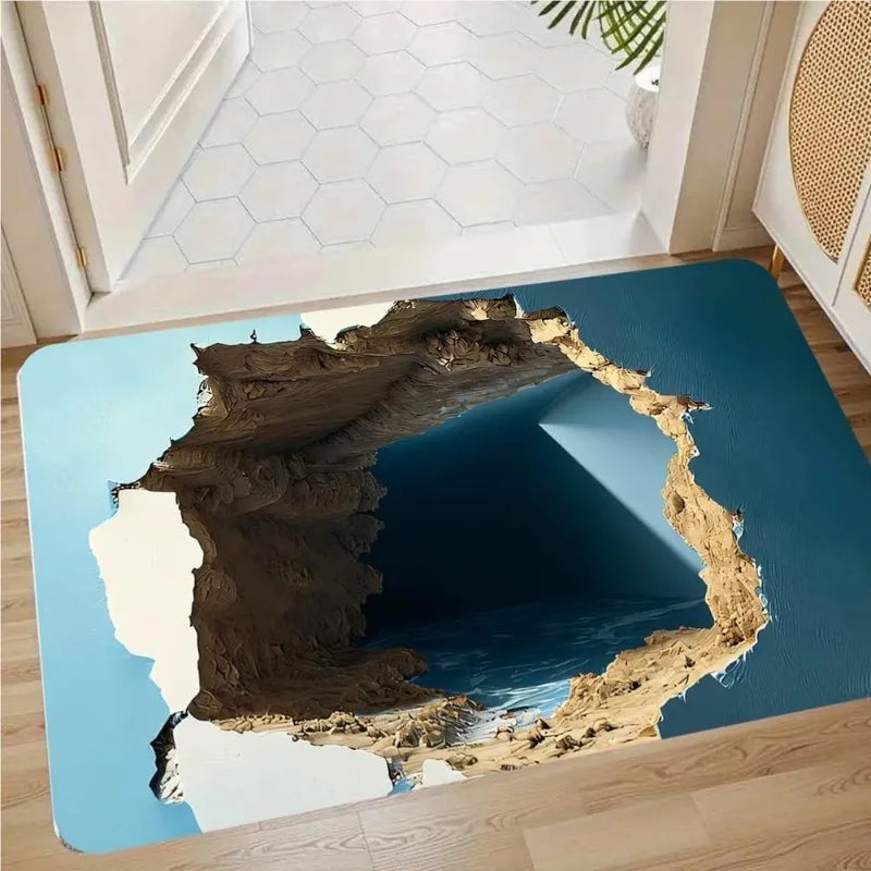 3D Optical Illusion Pond Effect Door Mat