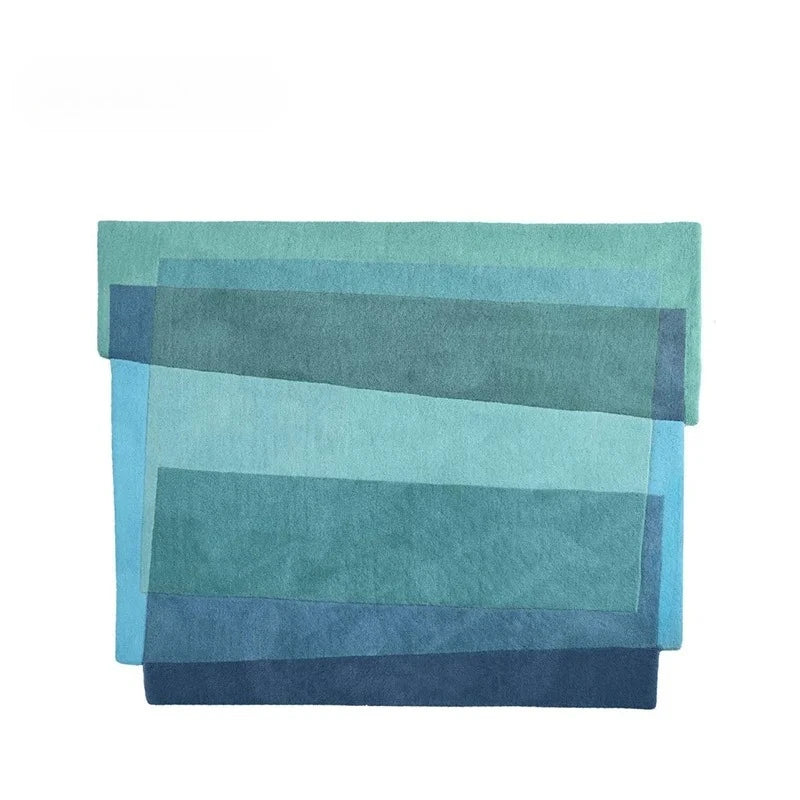 Luxury Dopamine Colorful Irregular Plush Area Rug